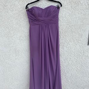 David’s Bridal Strapless Bridesmaid Dress